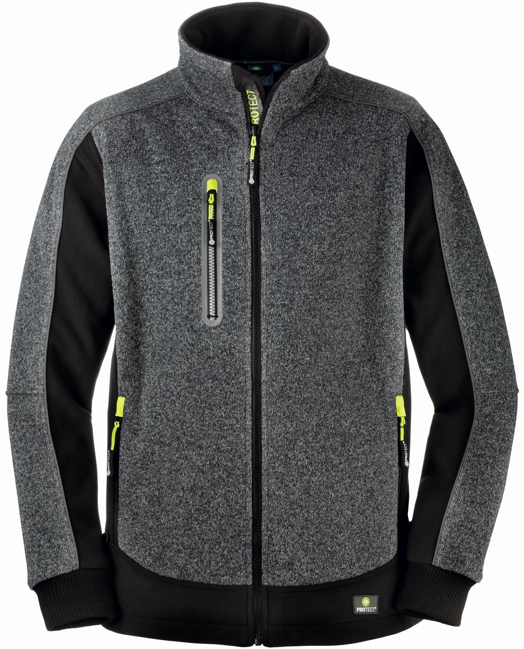 4 Protect MAINE 3355 Wetterschutz Fleecejacke schwarz-weiß