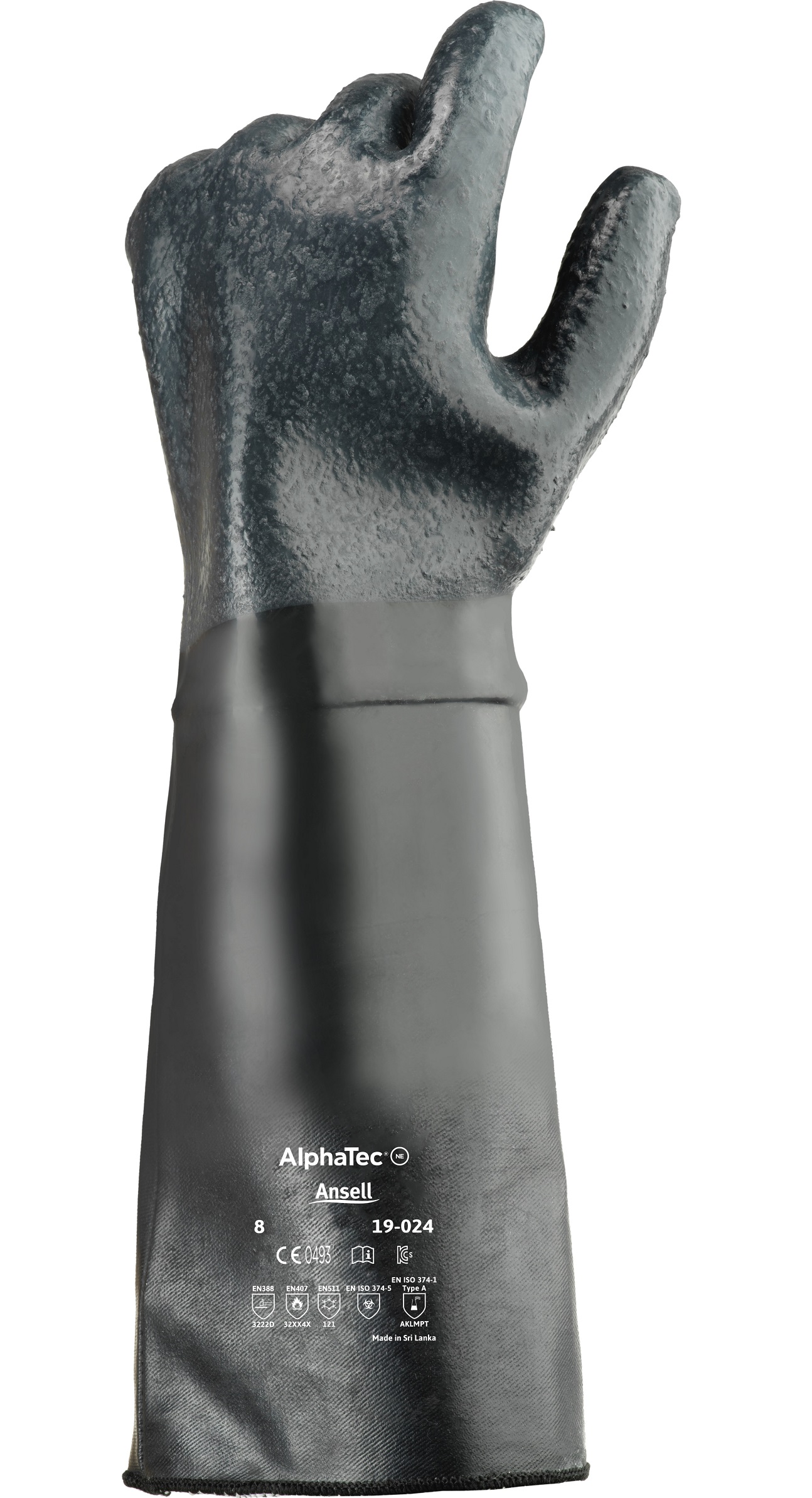 Ansell AlphaTec 19-024 Neopren-Chemikalienschutzhandschuhe