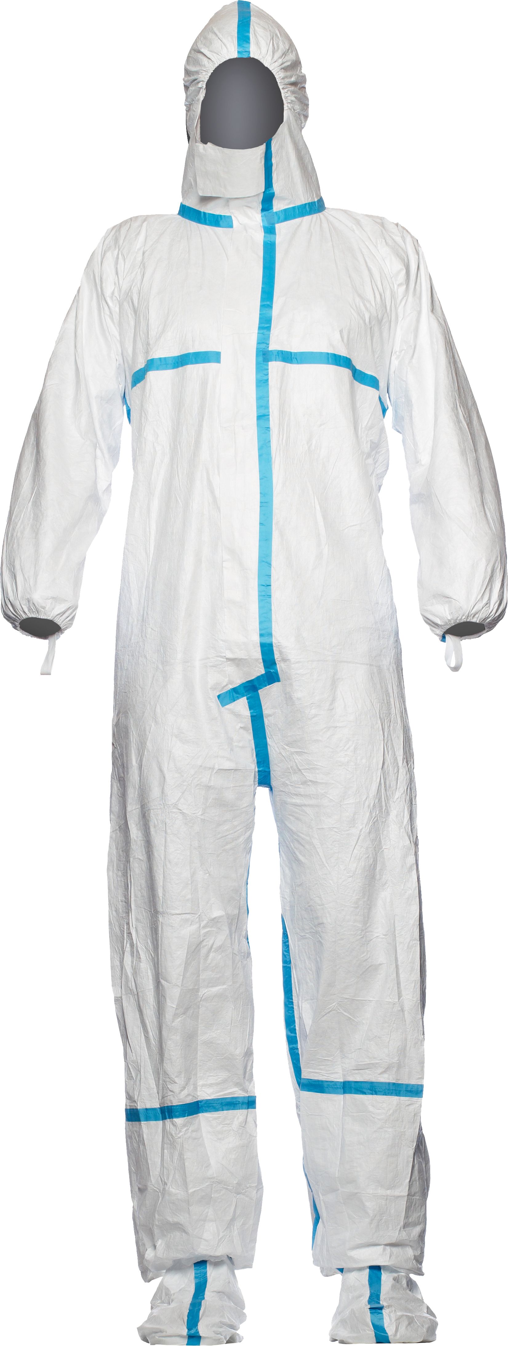 DuPont Tyvek Classic Plus CHA6 protective coverall with booties cat. III type 4 + 5 + 6