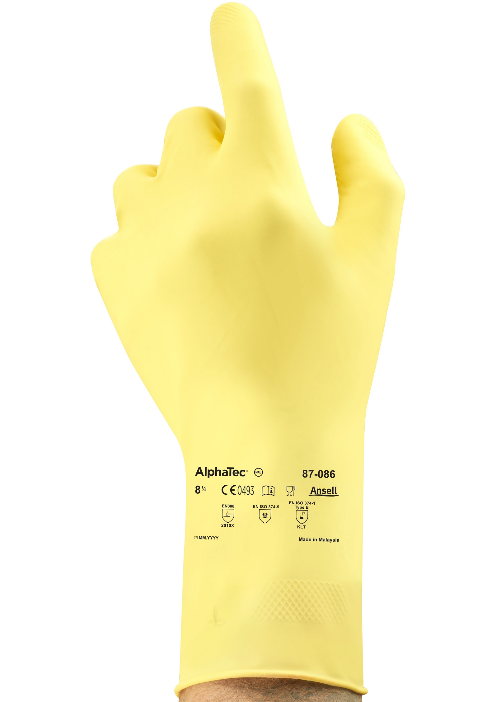 87-086 Ansell AlphaTec 87-086 Latex-Chemikalien-Schutzhandschuhe