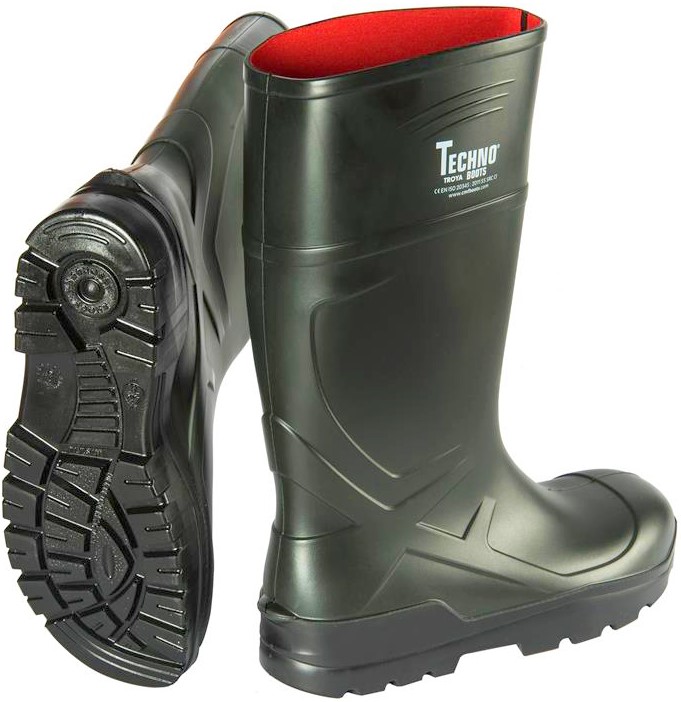 Craftland 35334 VOSSO PU-Sicherheitsstiefel S5 CI SRC grün