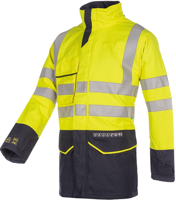 Sioen Glacier 7297A2PJD ECO Warnschutz-Regenjacke mit Störlichtbogenschutz (APC 2)