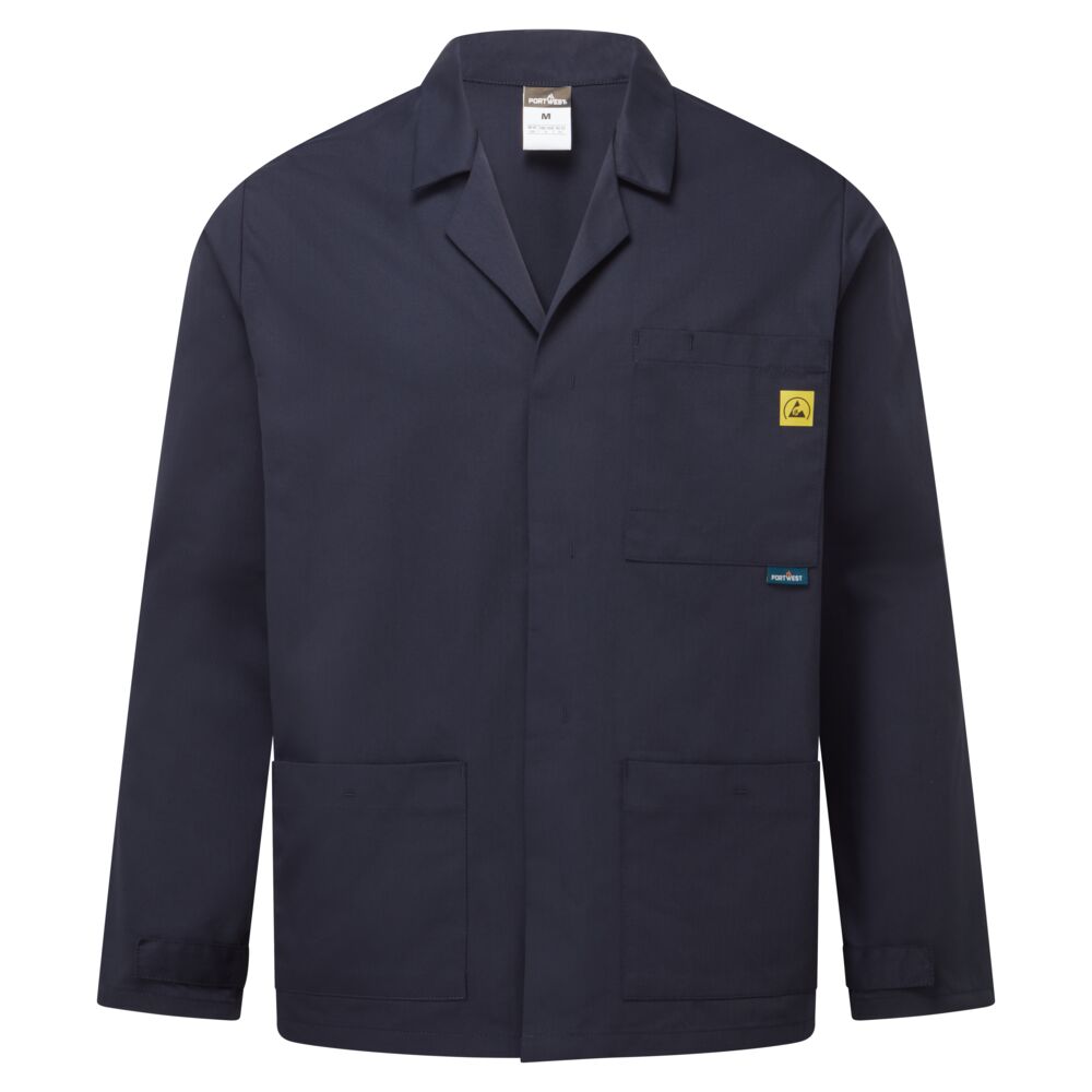 Portwest AS18 antistatic ESD lab jacket