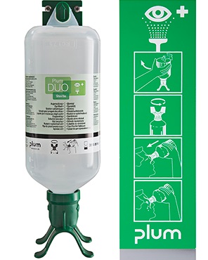 Plum 4802 Augenspülstation DUO mit 1 x 1000 ml Augenspülung DUO