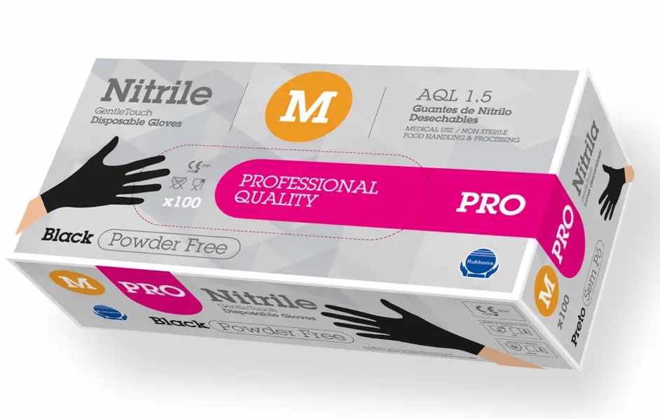 Asatex ENHU-S disposable nitrile gloves unpowdered