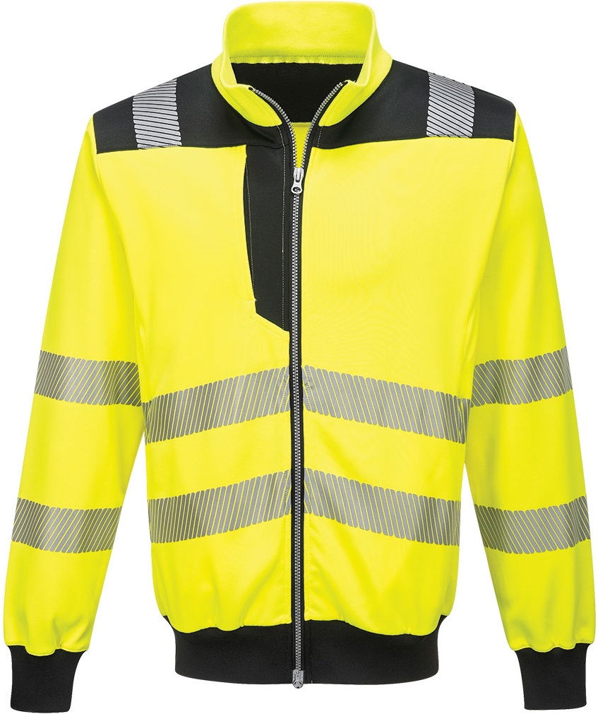 Portwest PW370 PW3 Warnschutz Sweatjacke mit Reißverschluss