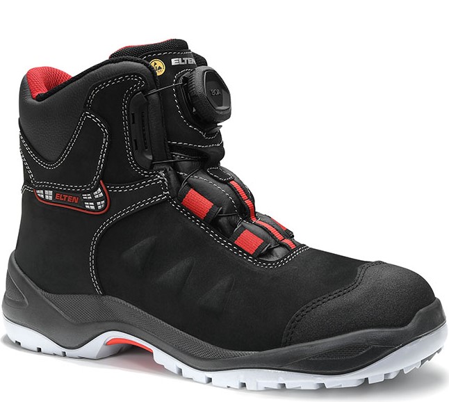 Elten Till Boa Mid 76651 laced boot ESD S3 black