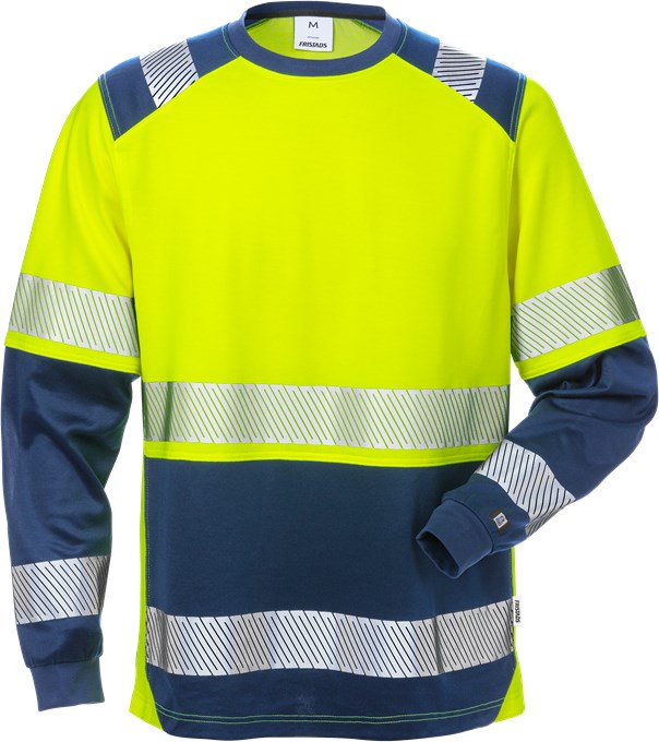 cfda91a0f4e18a8f3fc03788c13871e3 Fristads 129514 High Vis T-Shirt Long Sleeve 7457 THV