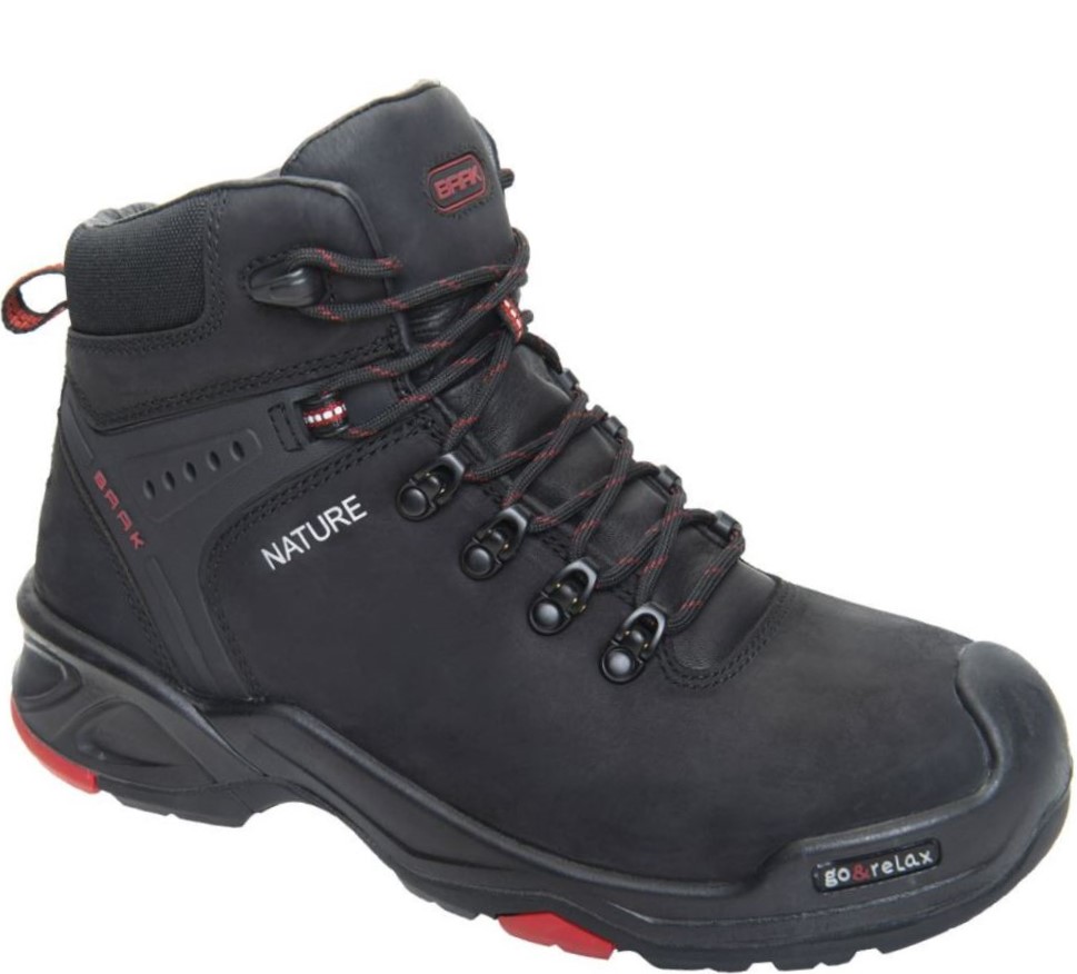 Baak 6646 Big Bruno Schnürstiefel S3 SRC HRO schwarz-rot