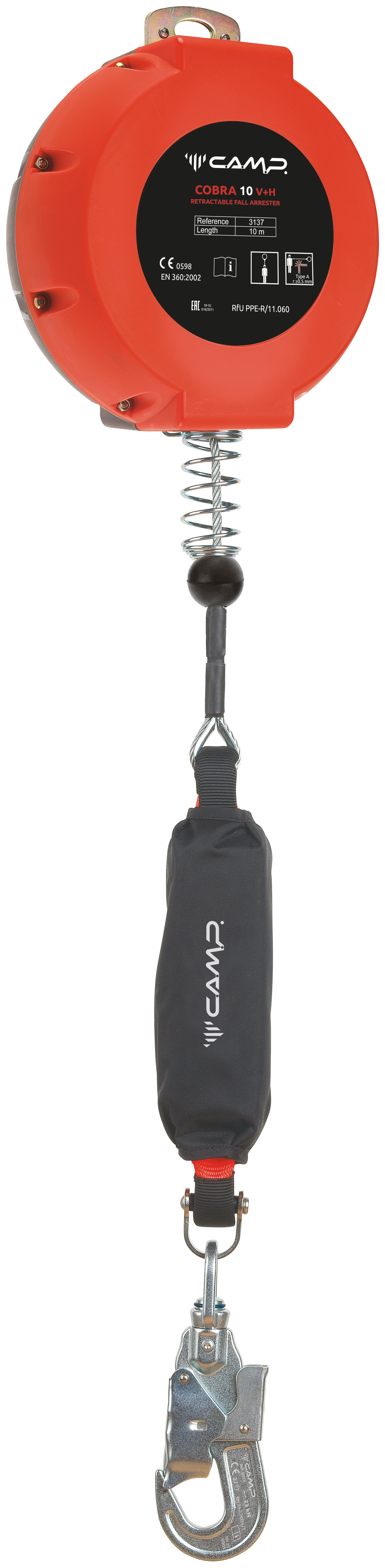 3137 C.A.M.P Cobra 10m V Absturzsicherung mit Rückholvorrichtung