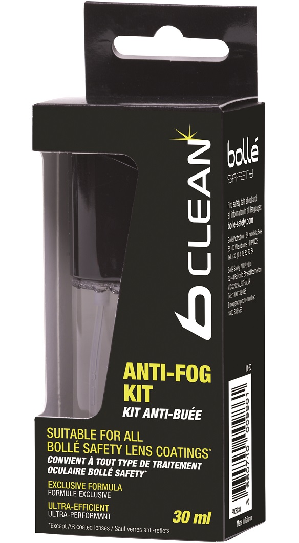 PACF030 Bollé 30 ml Anti-Beschlag Kit B-CLEAN B200 PACF030