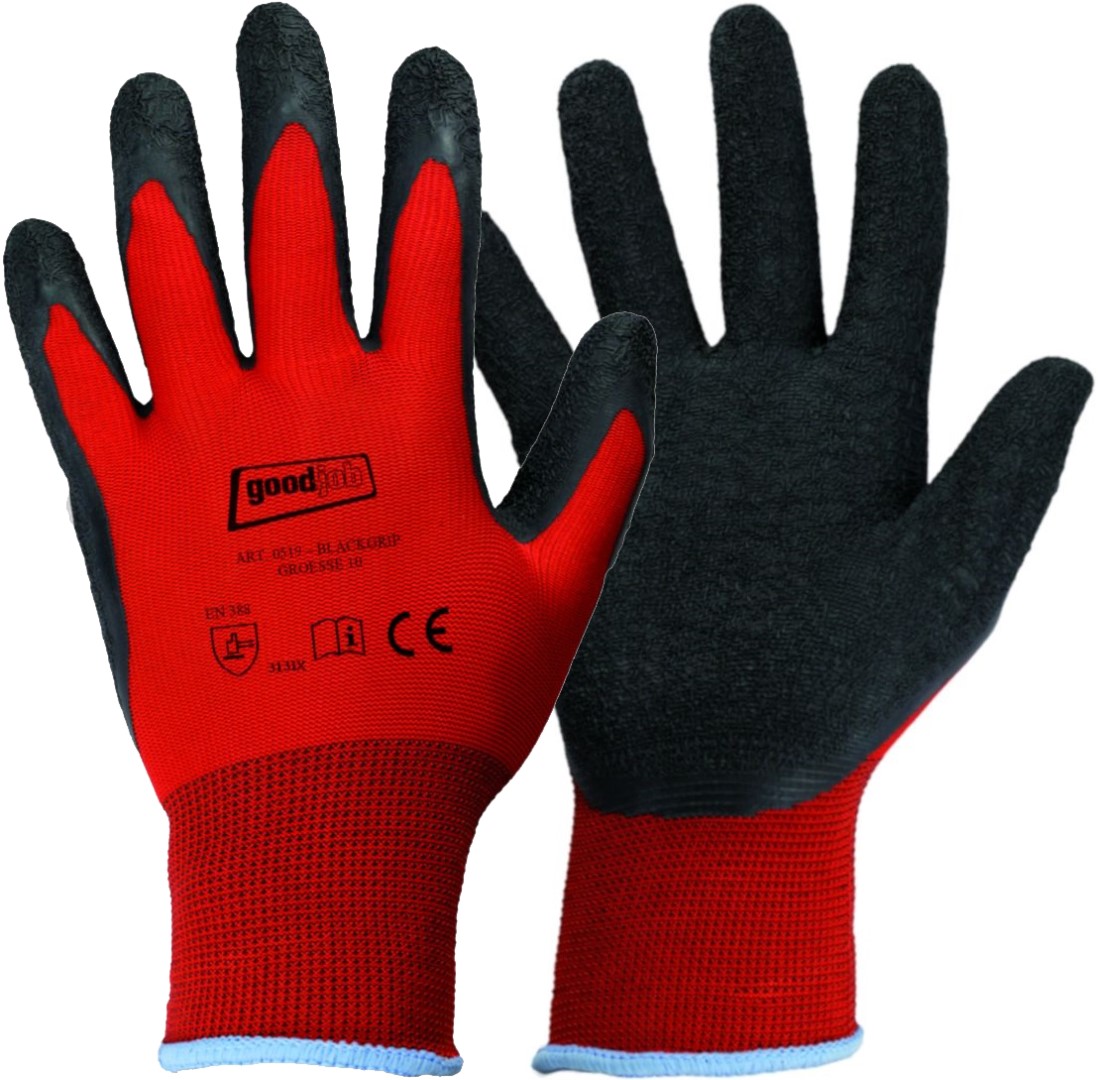 goodjob 0519 Black Grip Latex-Schutzhandschuhe