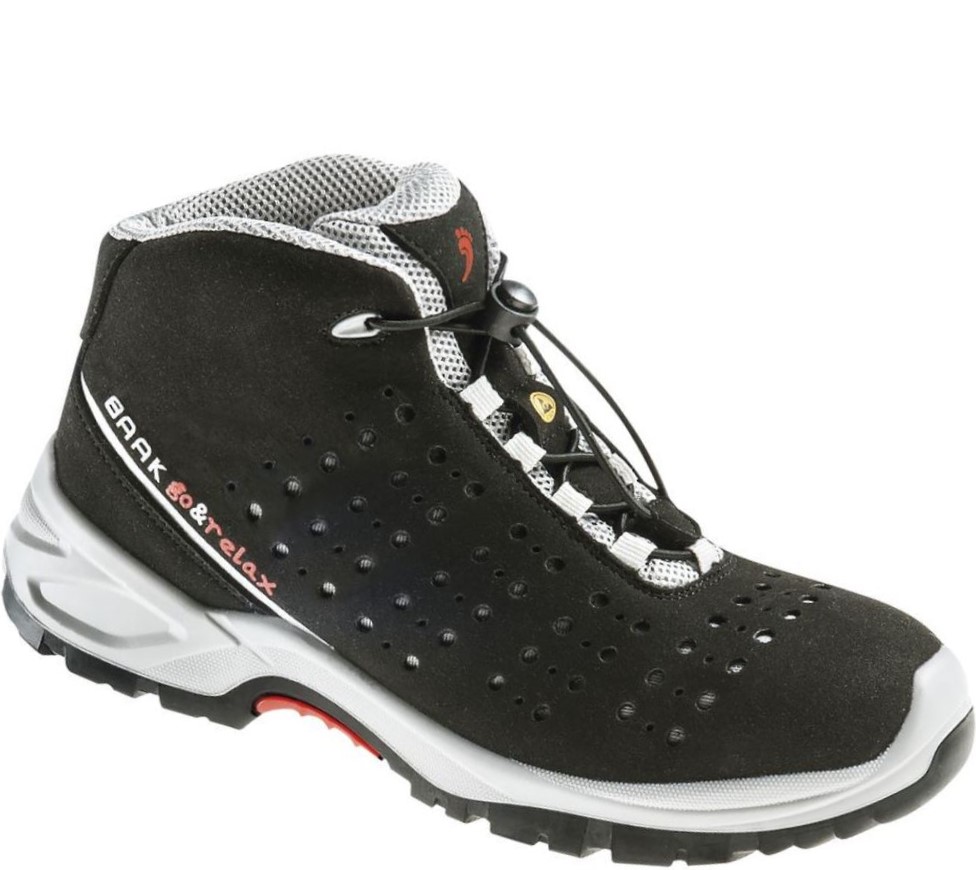 7337-XW Baak 7337-XW Hendrik Schnürstiefel S1P SRC ESD Weite 13 schwarz-grau