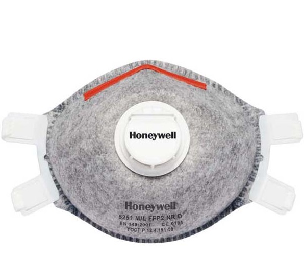 boe-1005595-2 Honeywell Spezialmaske gegen organische Gase und Dämpfe unter Grenzwert 5251 mit Ventil