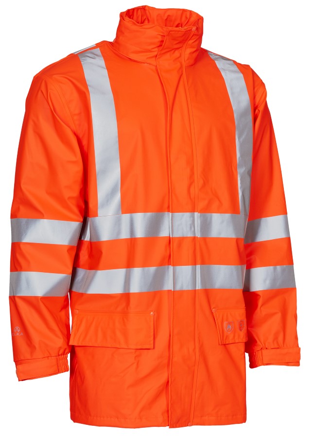 1PB8hZ58n5O0zr ELKA Rainwear 026350R Securetech Multinorm visible Pu jacket