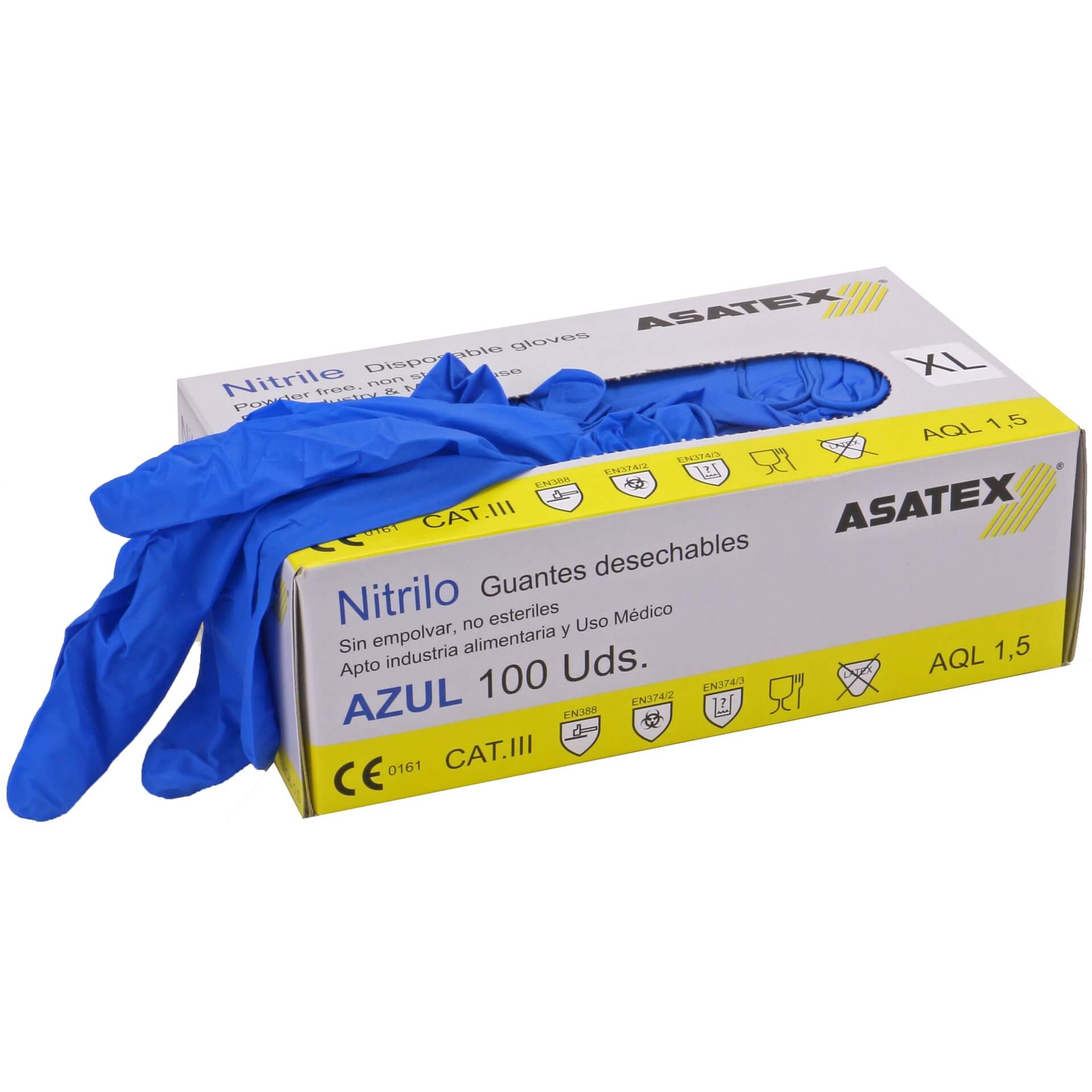 Asatex ENHU disposable nitrile gloves unpowdered