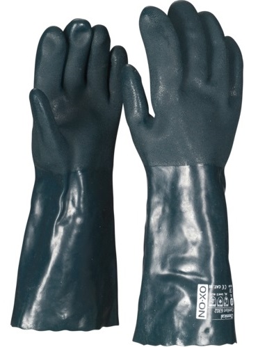 013_40-1 OX-ON Chemical Comfort 6302 PVC-Chemikalienschutzhandschuhe 40 cm