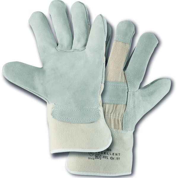 4Safe HYL Excellent Rindspaltlederhandschuhe