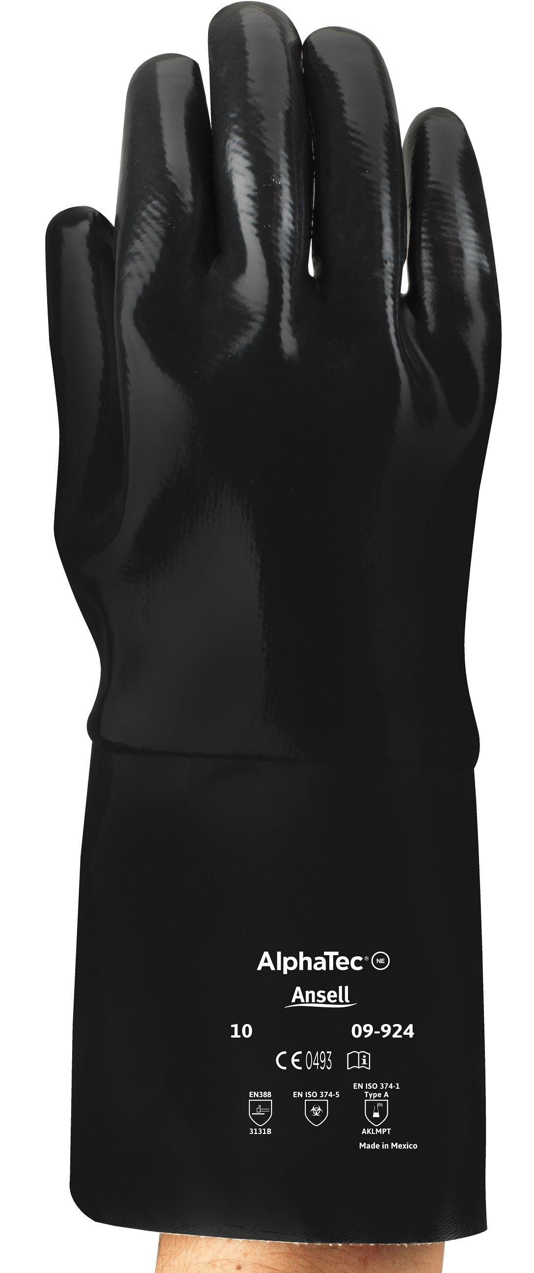 Ansell AlphaTec 09-924 Neopren-Chemikalienschutzhandschuhe