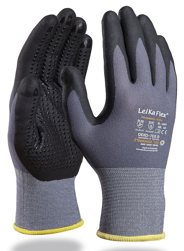 LeiKaFlex 1467 nitrile protective gloves with knobs