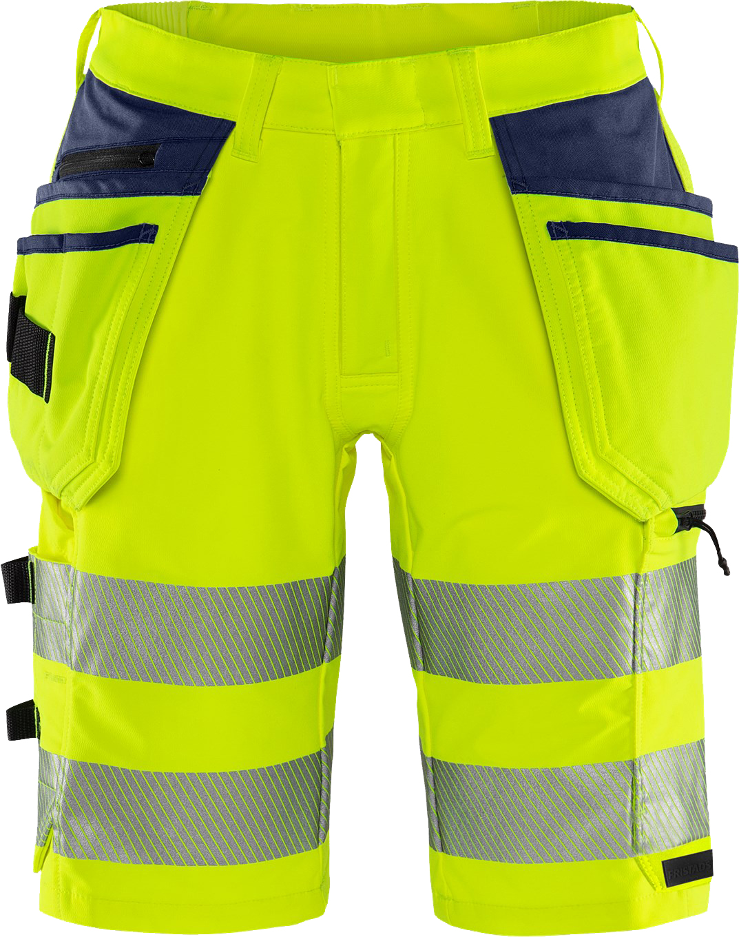 3bfed0cd0650838f233ffb19ffbb4975 Fristads 134191 High Vis Green craftsman stretch shorts cl. 2 2646 GSTP