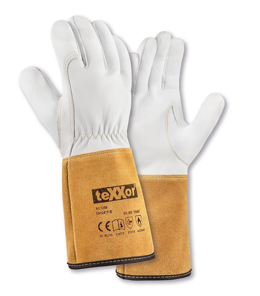 texxor 1208 Schweißerhandschuhe natur/beige