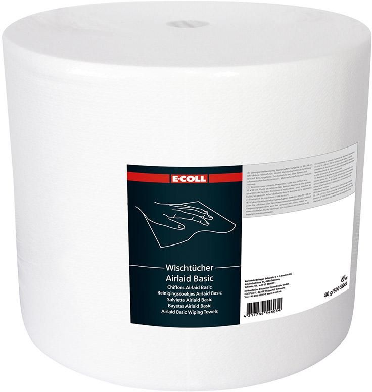 E-COLL Airlaid Basic Wischtücher 500 Blatt 30 x 38 mm