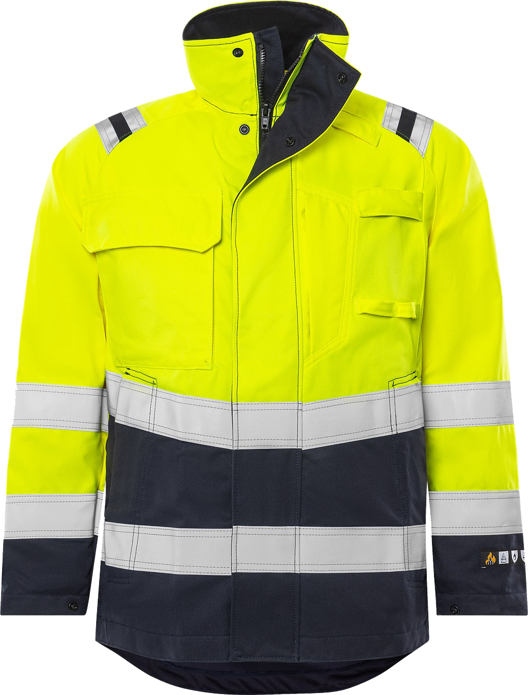 d34410ff71b51a0f5f23ad4c65494f40 Fristads 119922 Flamestat High Vis Jacket Cl. 3 4175 ATHS