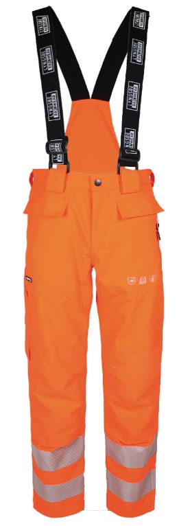 5084baJDHoxFuTqN8 Lyngsøe 4WS-5084 atmungsaktive Warnschutz-Regenhose Kl.2