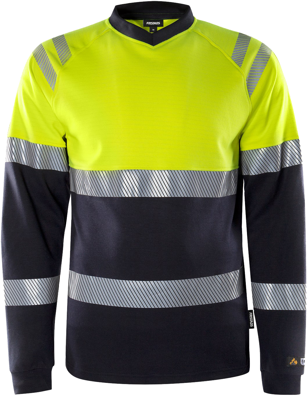 4e4dd271014f59224da740e78f9ed93c Fristads 133268 Flamestat High Vis long sleeve T-shirt cl. 1 7107 TFL