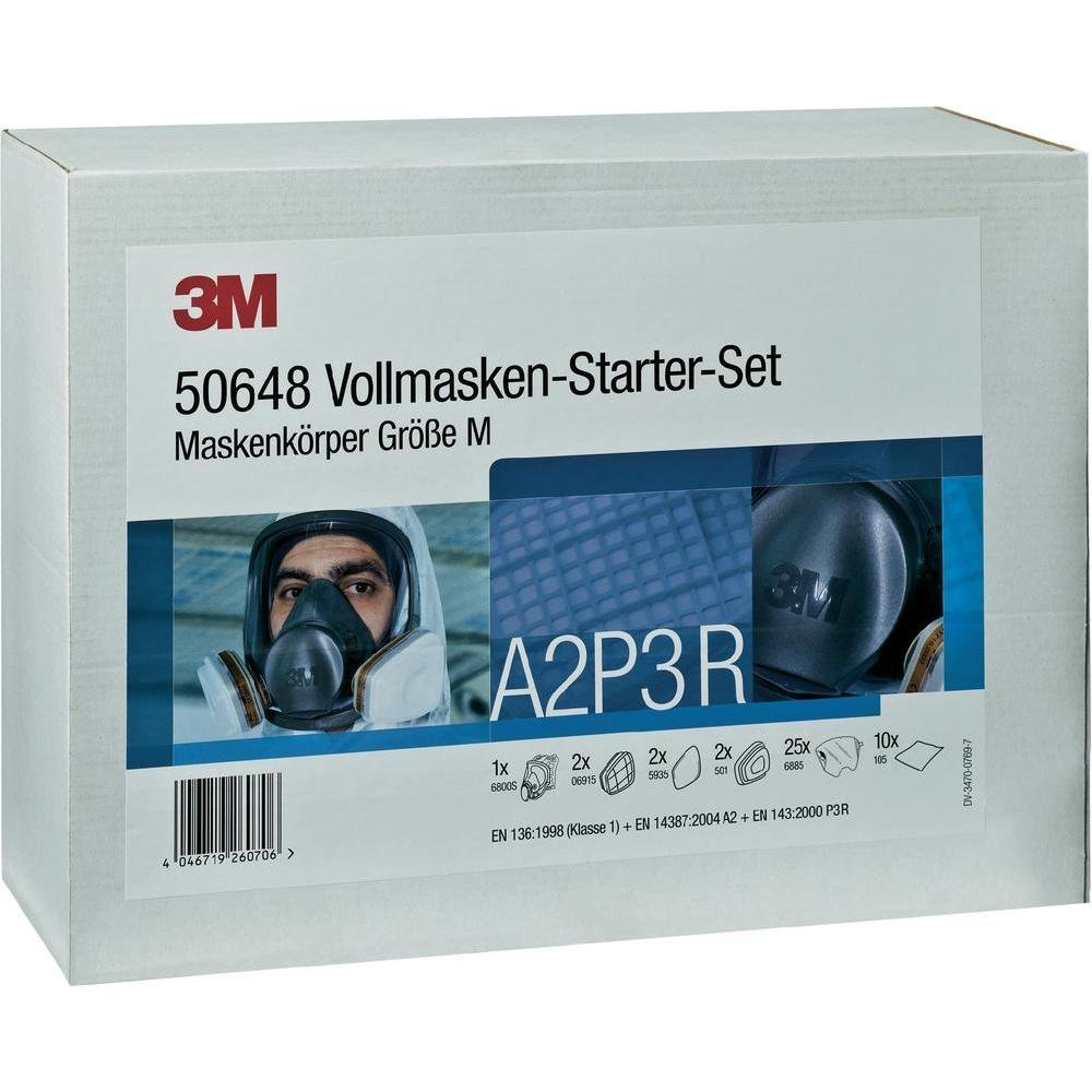 3M Serie 6000 Vollmasken Starterset Größe M 50648
