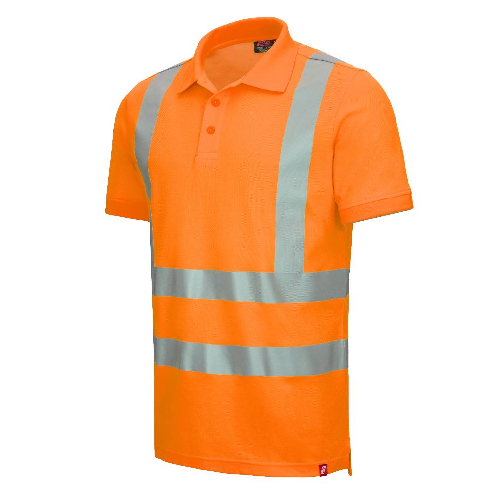 Nitras Motion Tex VIZ 7013 high-visibility polo shirt