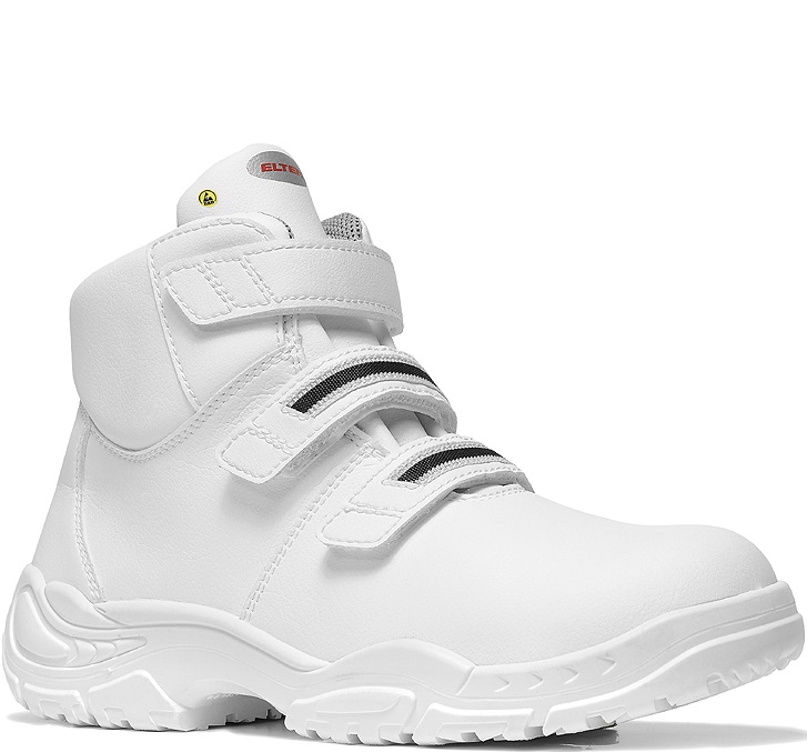 760171 Elten White Strap Mid 760171 Stiefel ESD S3 mit Klettverschluss weiß