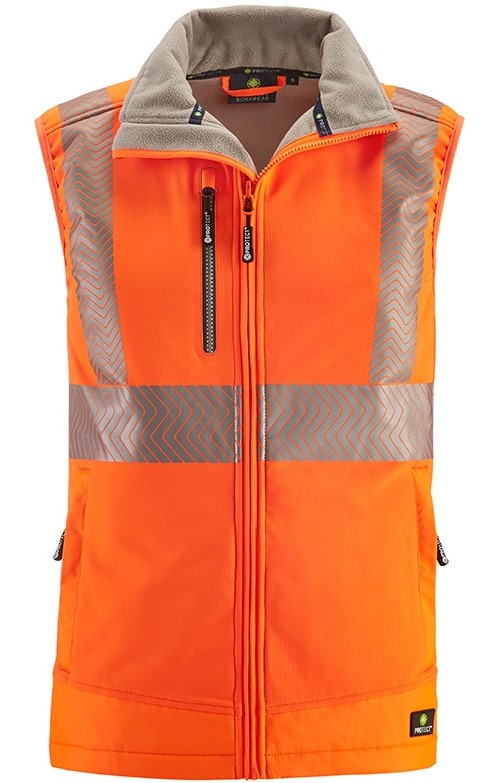3420_stt2ruerur3UDZ 4 Protect PARAMUS 3420 High visibility softshell vest fluorescent orange
