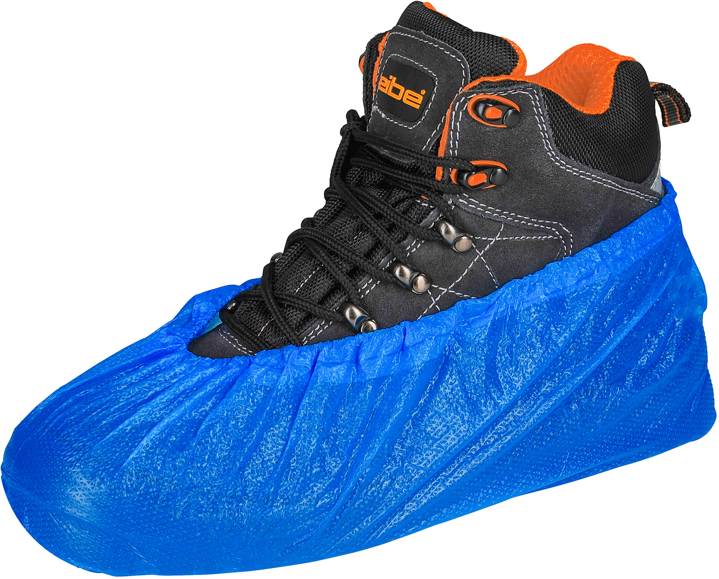 Asatex Überziehschuhe blau geprägt 40 µ niedrige Ausführung 2000 Stück.