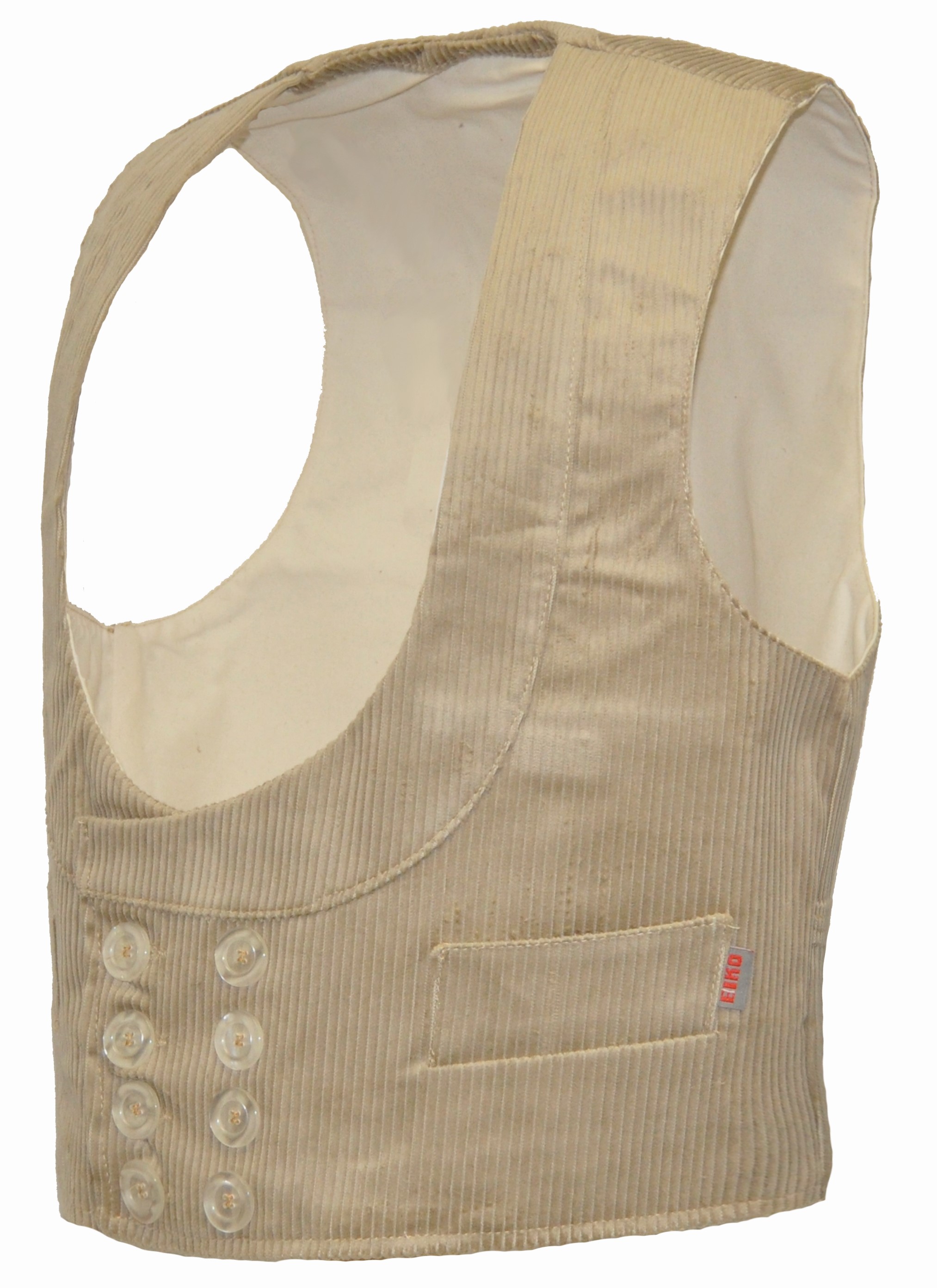 eiko7pWadfTO4LlUjT Eiko Inn Trenkercord Schalkragen-Zunftweste beige