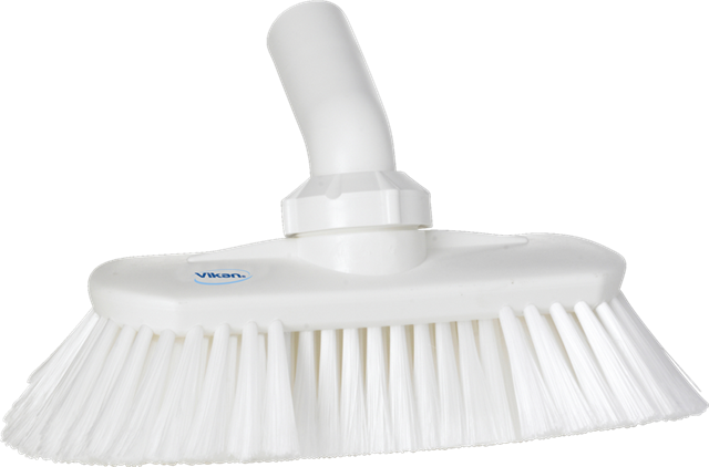 Vikan 70673 Waschbürste mit Drehgelenk & Wasserdurchlauf, 240 mm, weich/gesplisst