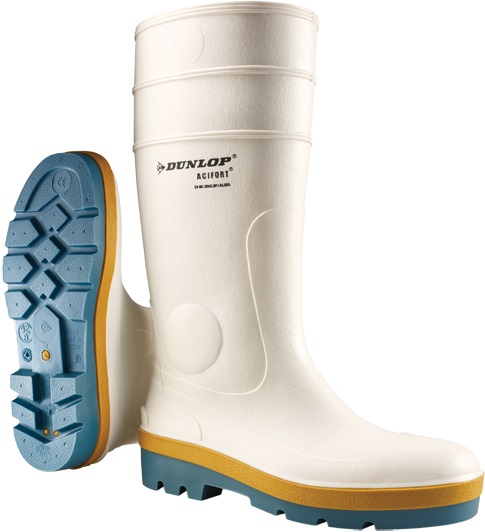 Dunlop Acifort Tricolour Safety Stiefel A781331 weiß S4 SRA
