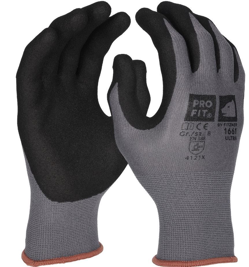 Pro-Fit 1661 Ultra Nitril-Schutzhandschuhe teilbeschichtet