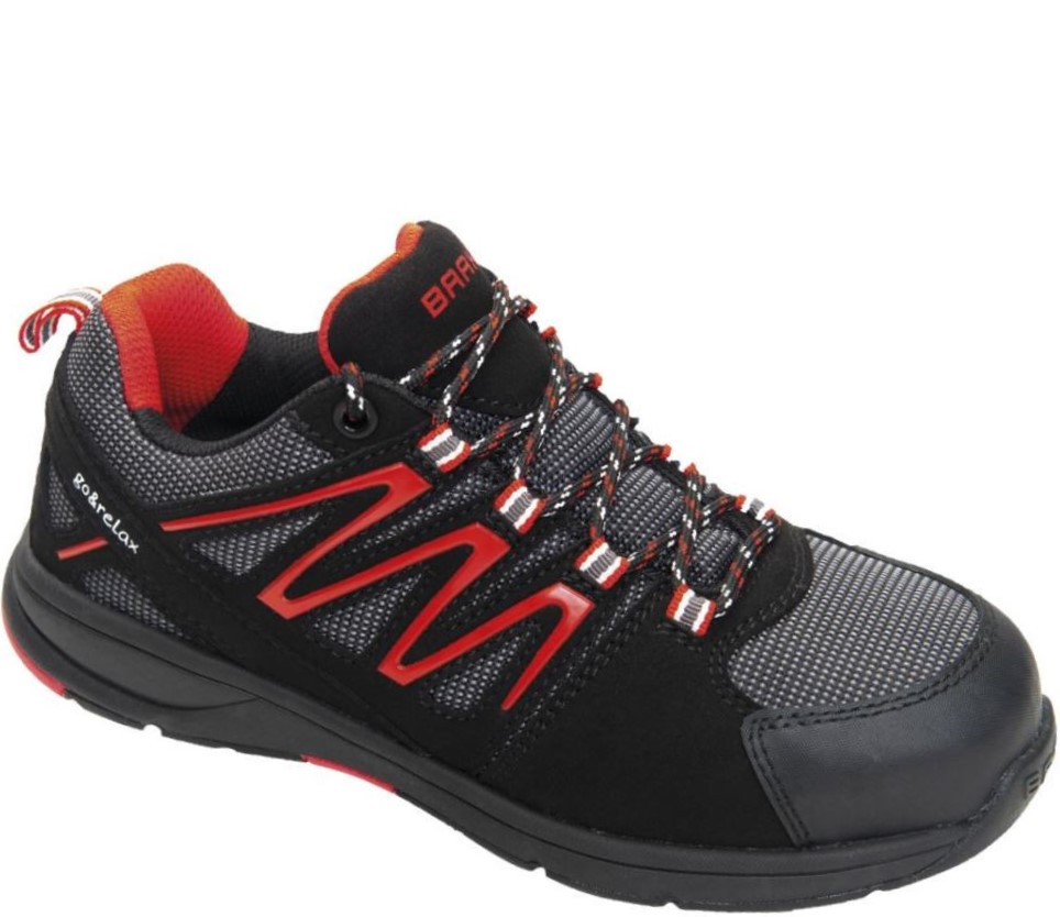 34232iLhx9p2D9JrbU Baak 34232 Svenja Damen-Halbschuhe S1 SRC schwarz-rot