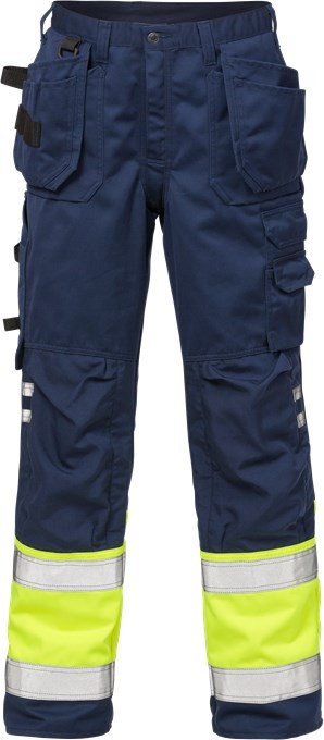 1h1oEMZhBpPM4Q Fristads 100978 High Vis workman pants 2029 PLU with high-visibility protection