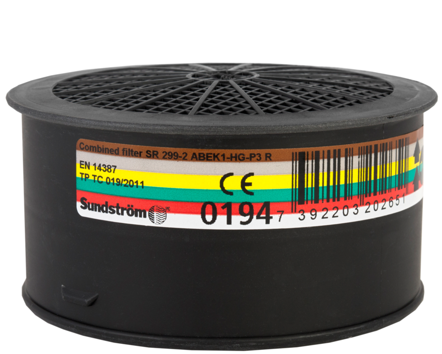 H02-6512_001 Sundström H02-6512 Kombinationsfilter SR 299-2 ABEK1-HG-P3 R