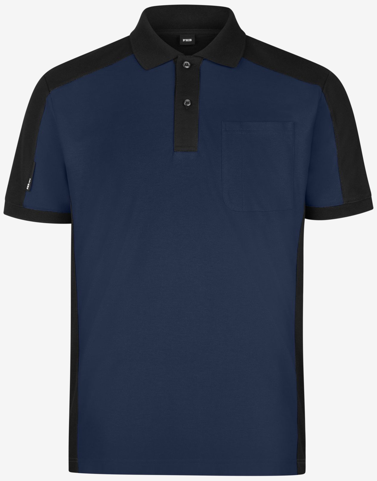 FHB 91490 KONRAD Poloshirt zweifarbig für Arbeit und Freizeit