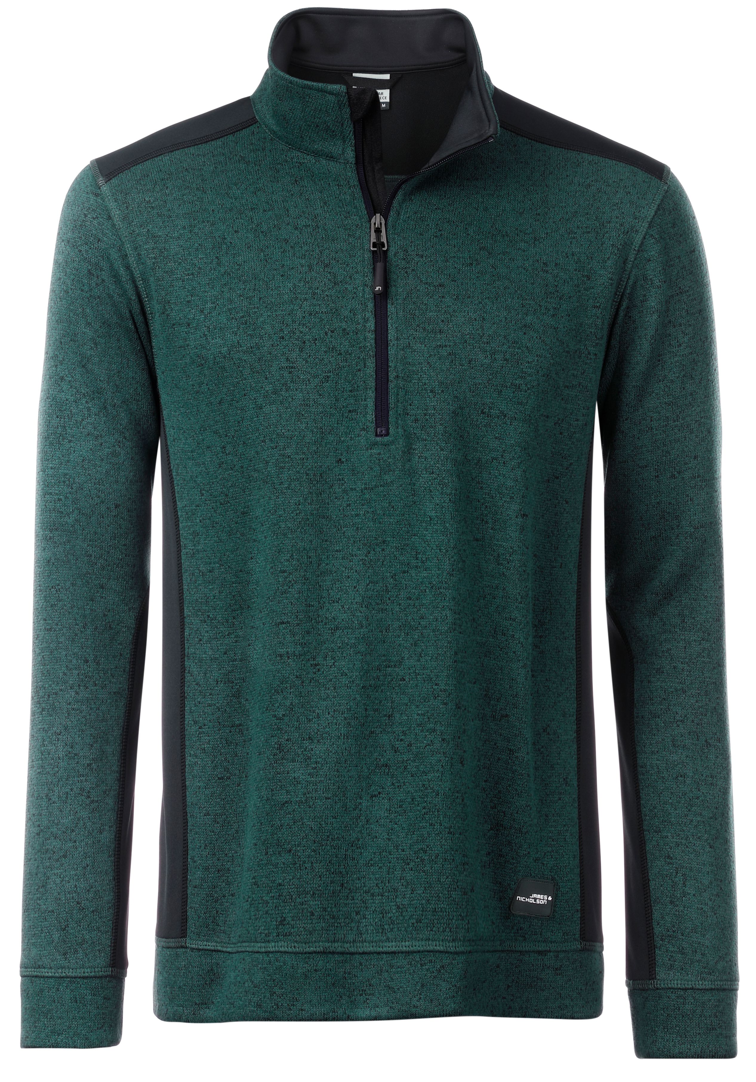 dark-green-melange-black