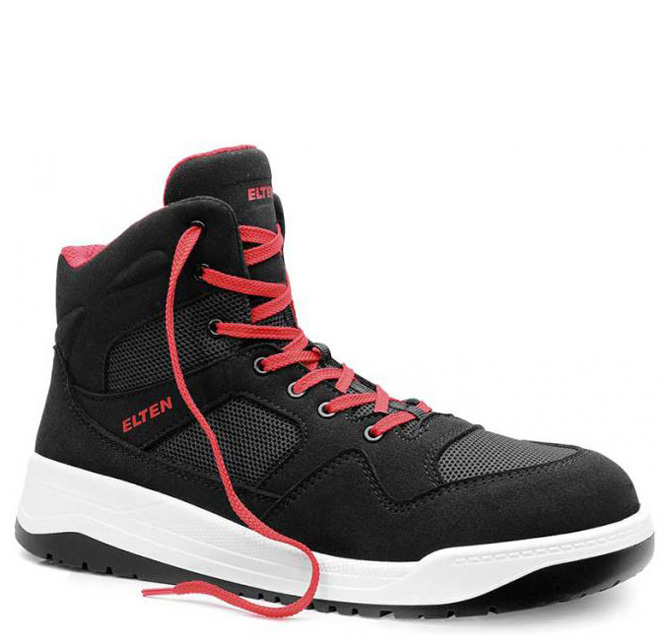 Elten Lakers black Mid 764451 Schnürstiefel ESD S1P schwarz
