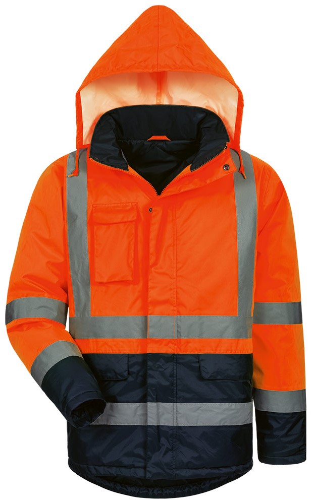23532 Safestyle 23532 STEFAN Warnschutzparka leuchtorange- marine