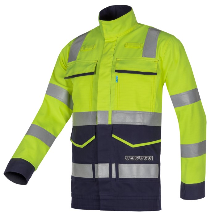 Sioen Komodo 087VA2PJH ECO multi-standard warning jacket with arc fault protection