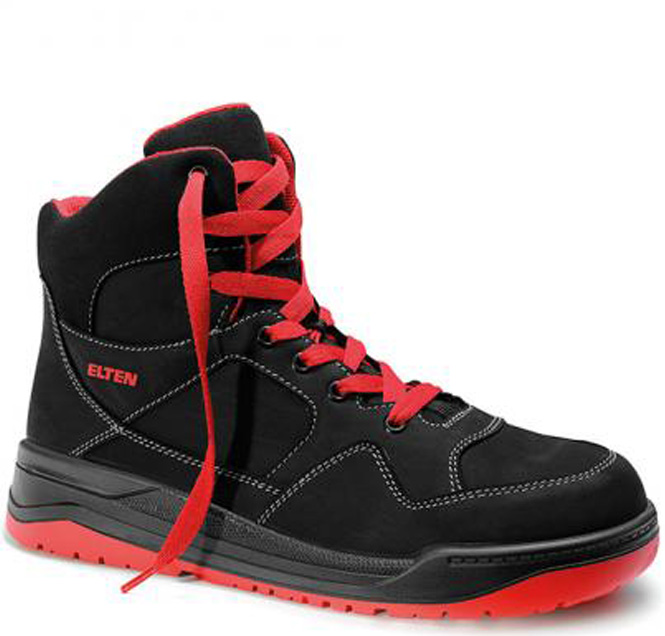 763391-01-2 Elten Maverick black-red Mid 763391 laced boot ESD S3 black/red