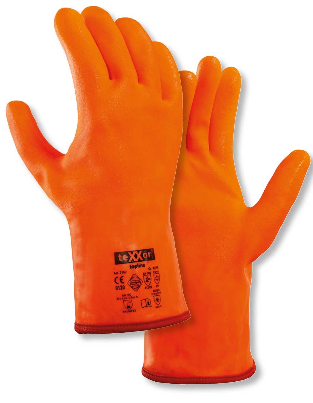 texxor 2162 topline PVC-Chemikalienschutzhandschuhe bis -20°C