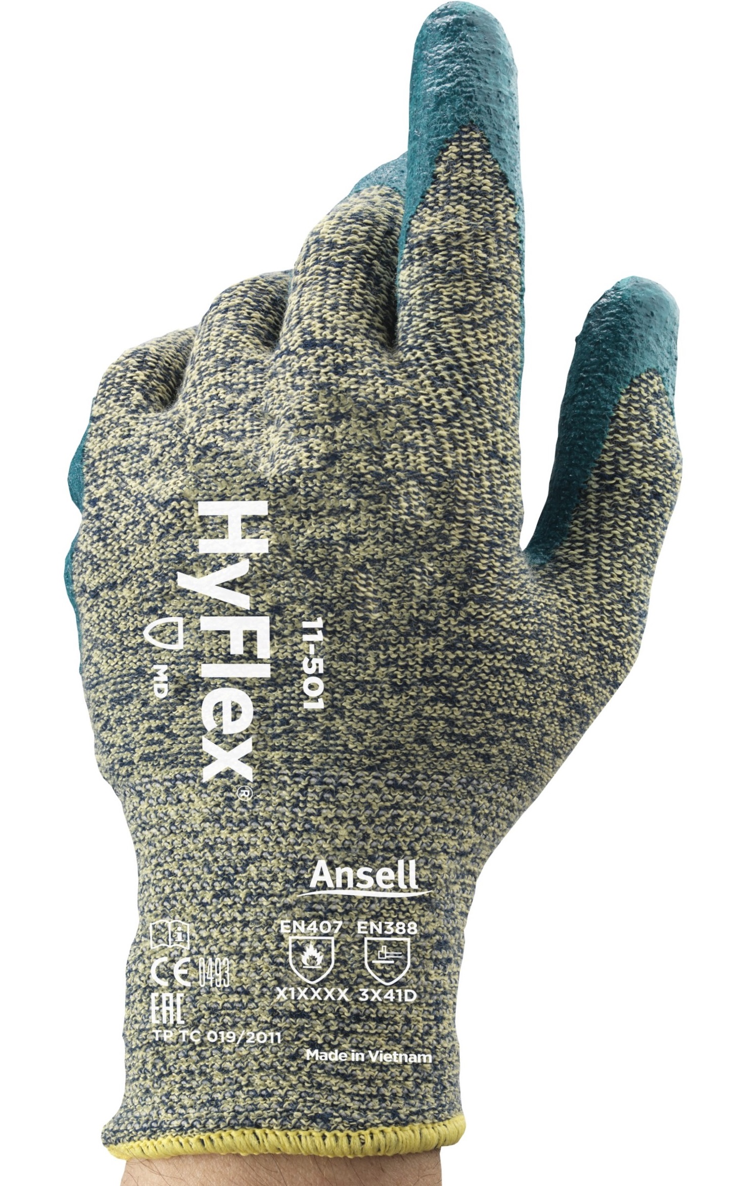 11-501FvcgHwOTZZmC9 Ansell HyFlex 11-501 Cut-resistant gloves with nitrile coating